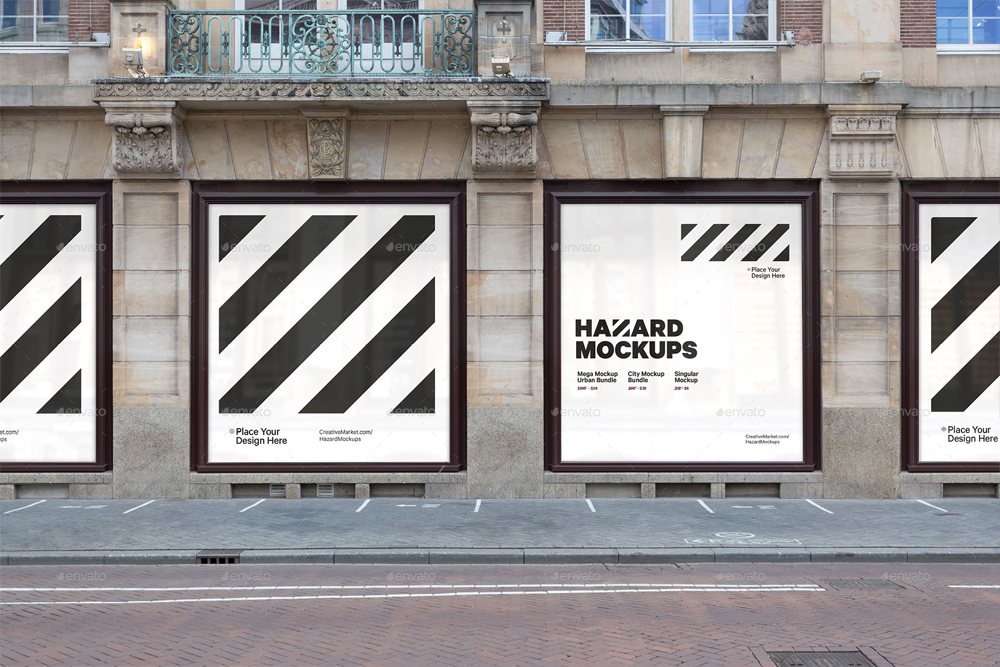 Free and commercial.psd and.ai templates. Store Window Sticker Mockup Ksioks