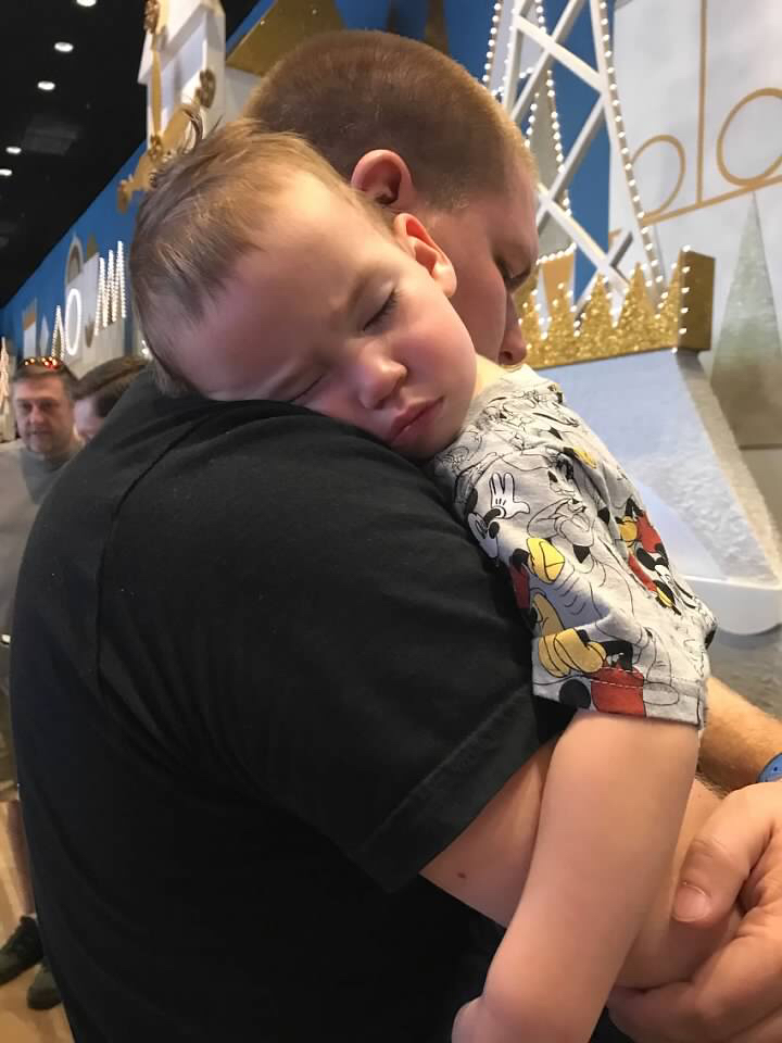 Sleeping toddler