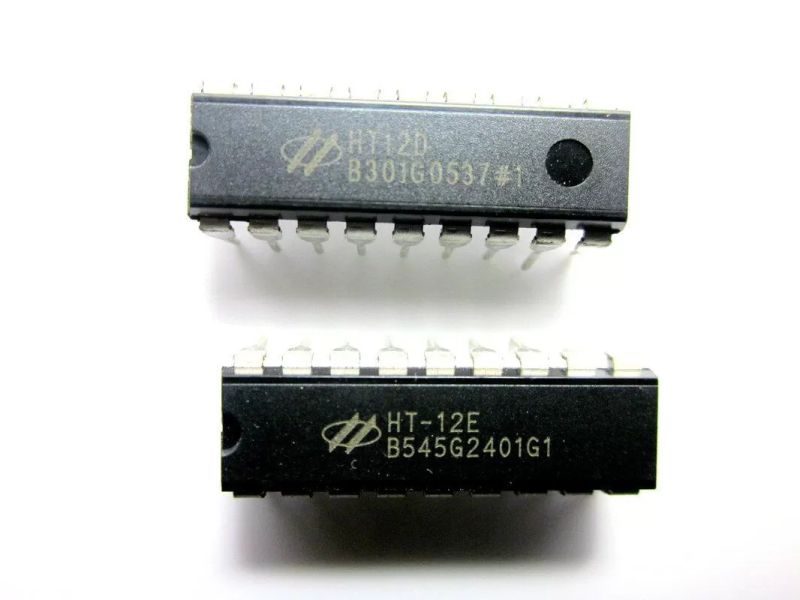 Ht12e Ht12d Encoder And Decoder Ic For Rf Modules Hacktronics - City Illustrations - Professional High Resolution Collection