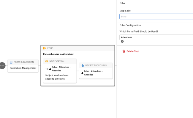 NEW: Workflow Echo Step – Kuali