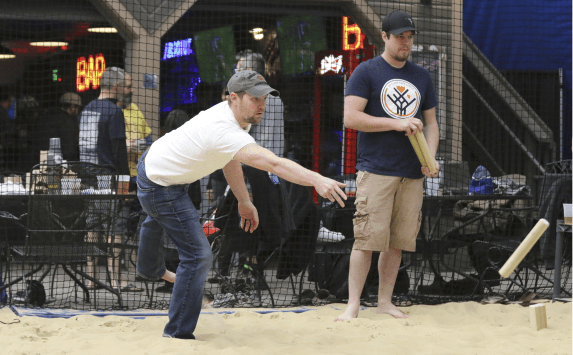 Photo from Winter Meltdown Kubb Tournament.