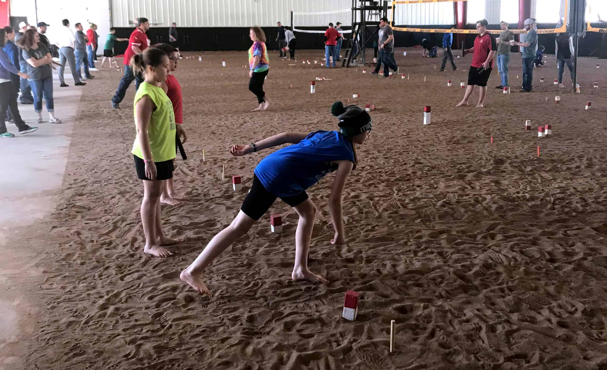 Photo of players at March Meltdown Kubb Tournament.