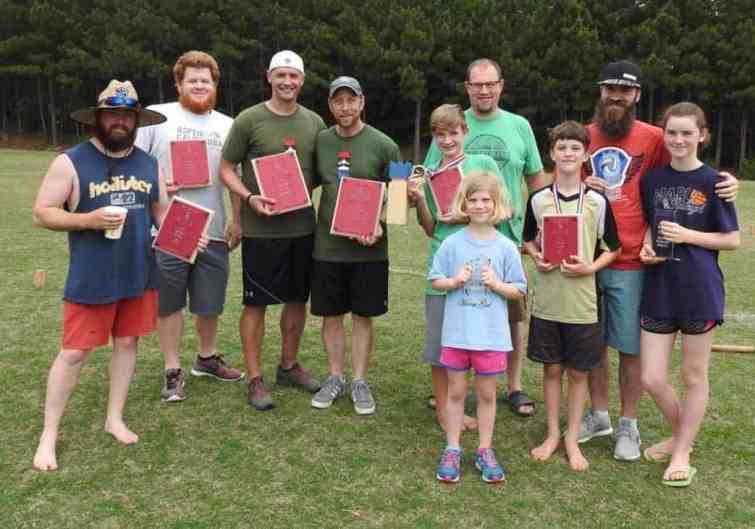 Photo of Queen City Kubb Spring Fling winners.