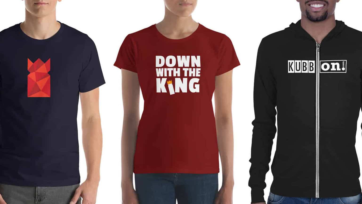 Photo of kubb t-shirts from the Kubb On shop.
