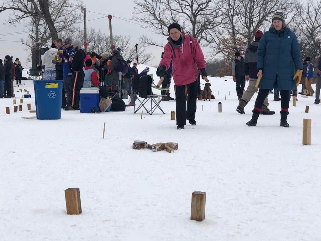 Photo from Captain Ken's Loppet Kubb Tournament.