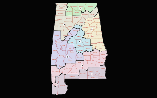2024 Election Results Alabama S US House Races Map 