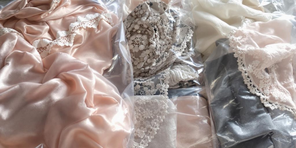 Delicate items in vacuum bags, securely stored and organised.