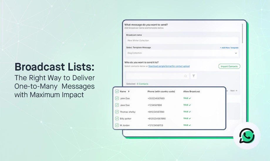 Kuiperz blog graphic explaining WhatsApp broadcast lists for one‑to‑many marketing messages in Bangladesh.
