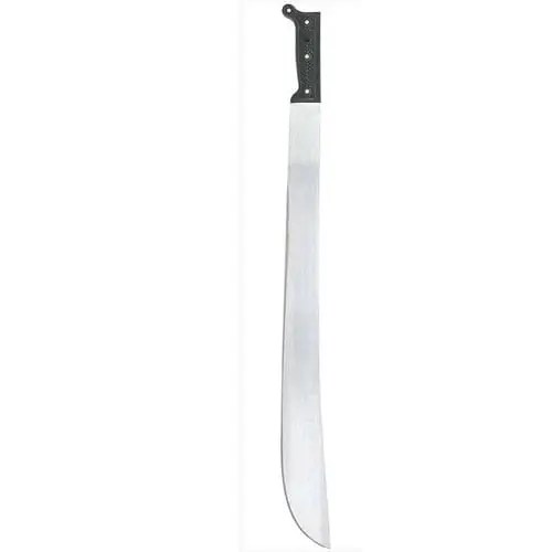 Machete with a black handle.