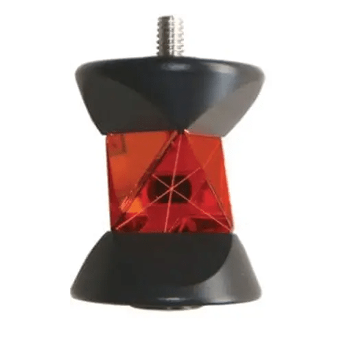 Red reflective prism with black casing.