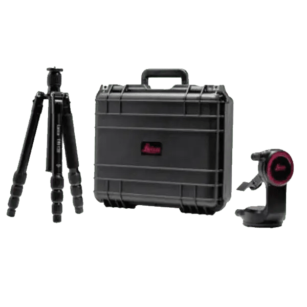 Leica laser scanning tripod and case.