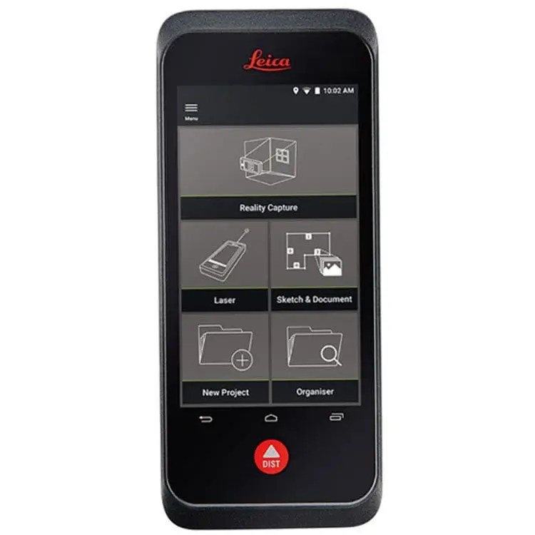 Leica laser distance measurement device interface.