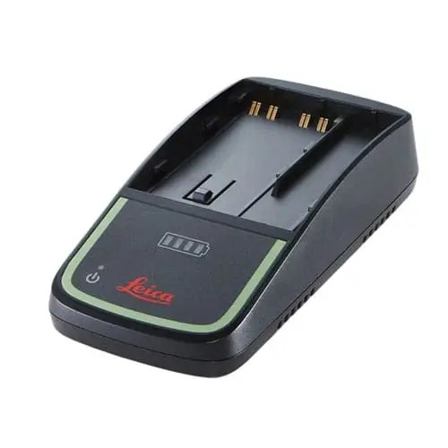 Battery charger for Leica devices.