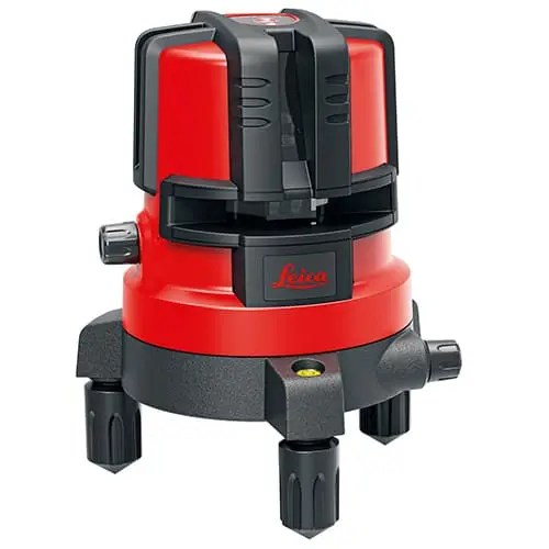 Leica red self-leveling laser level.