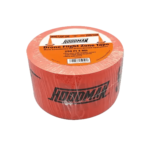 Orange drone flight zone tape, 250 ft.