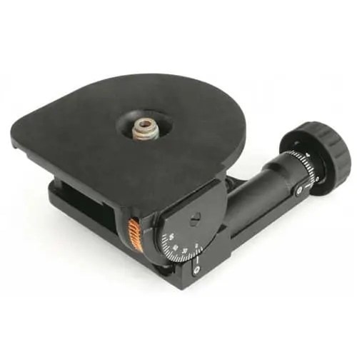 Camera mount with adjustable angle mechanism.