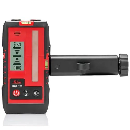 Red and black laser level tool.