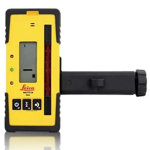 Yellow Leica laser detector with handle.
