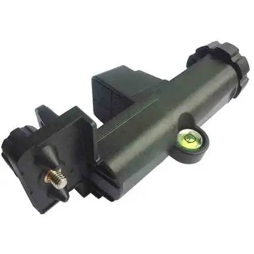 Camera tripod bubble level mount attachment.