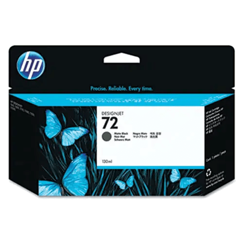 HP Designjet 72 ink cartridge, matte black.