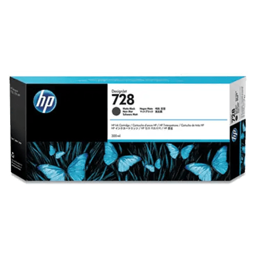 HP 728 DesignJet Matte Black ink.