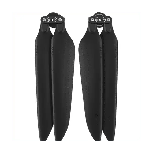 Here's an alt tag for the image: Black drone propellers, pair.