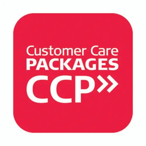 CCP: Customer Care Packages logo.