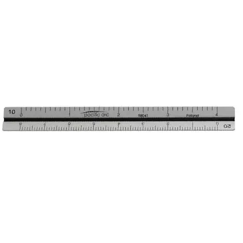 Silver 5-inch Pacific Arc ruler.