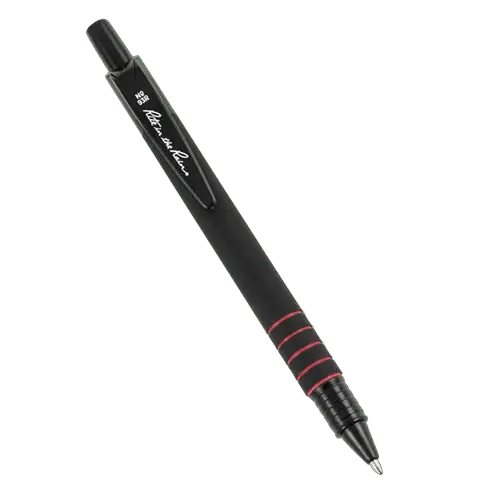 Black Ritter pen with red accents.