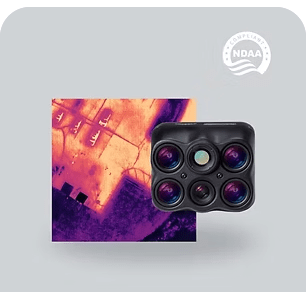 Thermal camera with infrared aerial image.