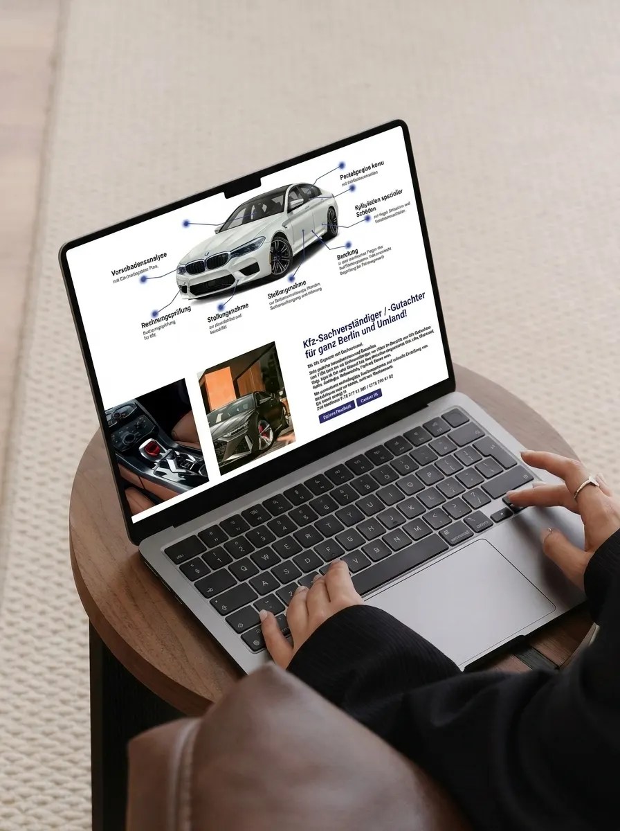 Gutachter-Service: Website für technische Gutachten