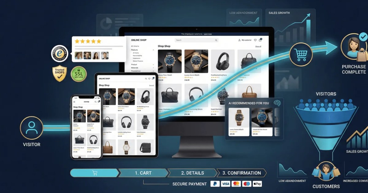E-commerce web design 2026 by Kulimo Berlin – from visitors to buyers