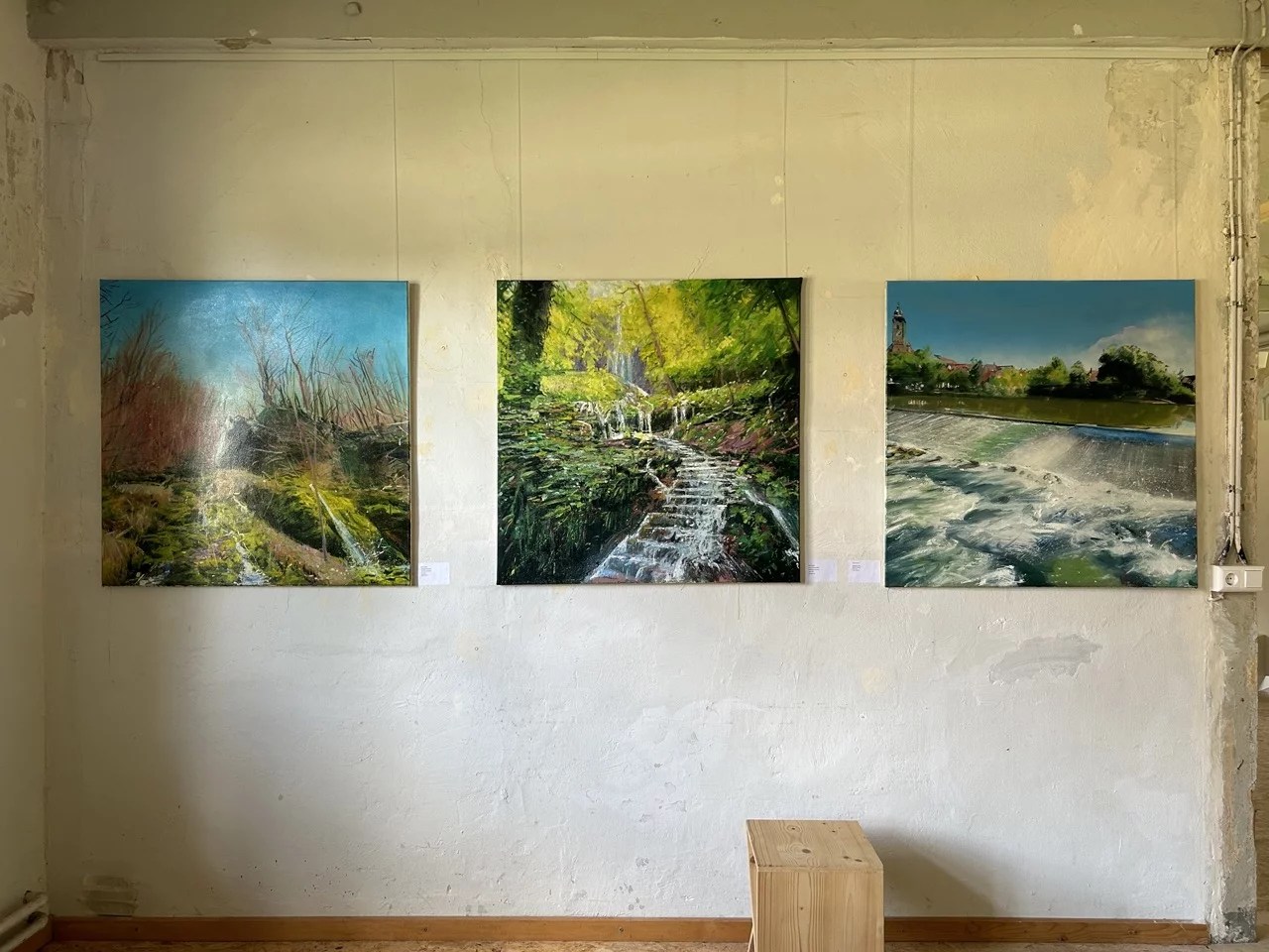 Ausstellungseindruck - Landschaftsdarstellungen von Daniel László