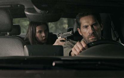 Scott Adkins and Alanna De La Rossa in a tense scene in Diablo. Scott Adkins and Alanna De La Rossa in a tense scene in Diablo.