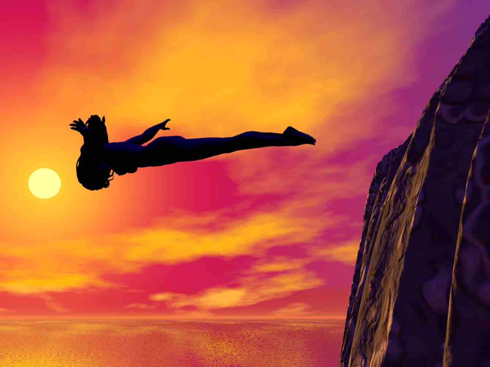 Diving Off A Cliff