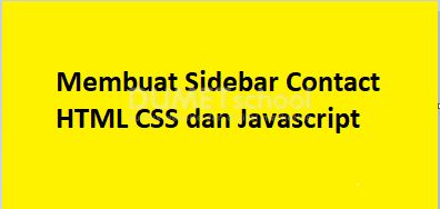 Cara Membuat Sidebar Contact Dengan Html Css Dan Javascript - Download Stunning Landscape Background | HD