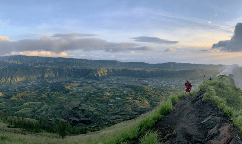 View of valley surrounding Mt. Batur- Bali, Indonesia