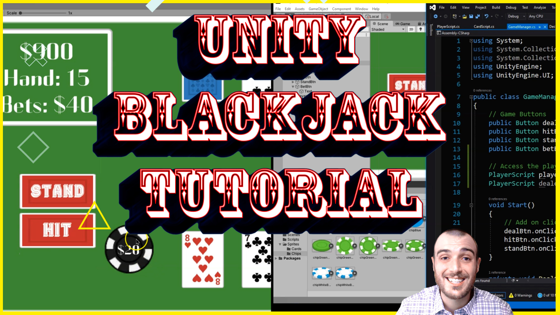 How to Make a Game: Blackjack and Unity Fundamentals | Kurt Kaiser