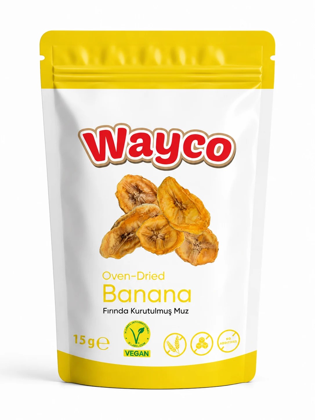Wayco موز مجفف بالفرن من وايكو 15 g