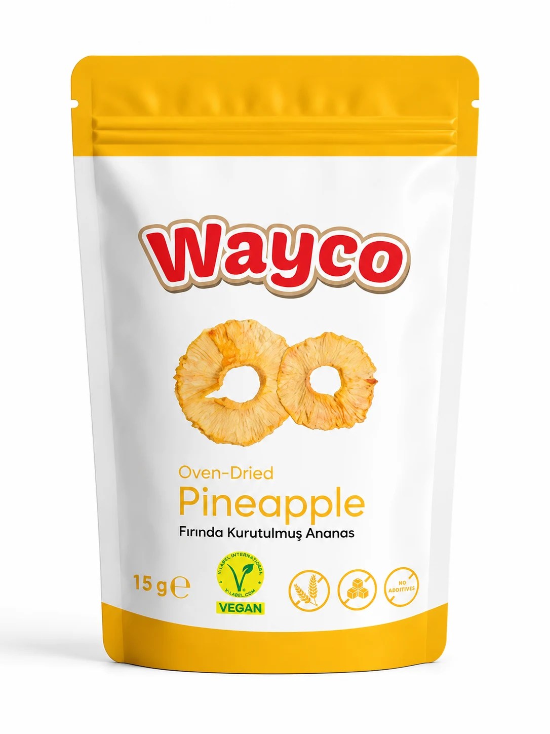 Wayco أناناس مجفف بالفرن من وايكو 15 g
