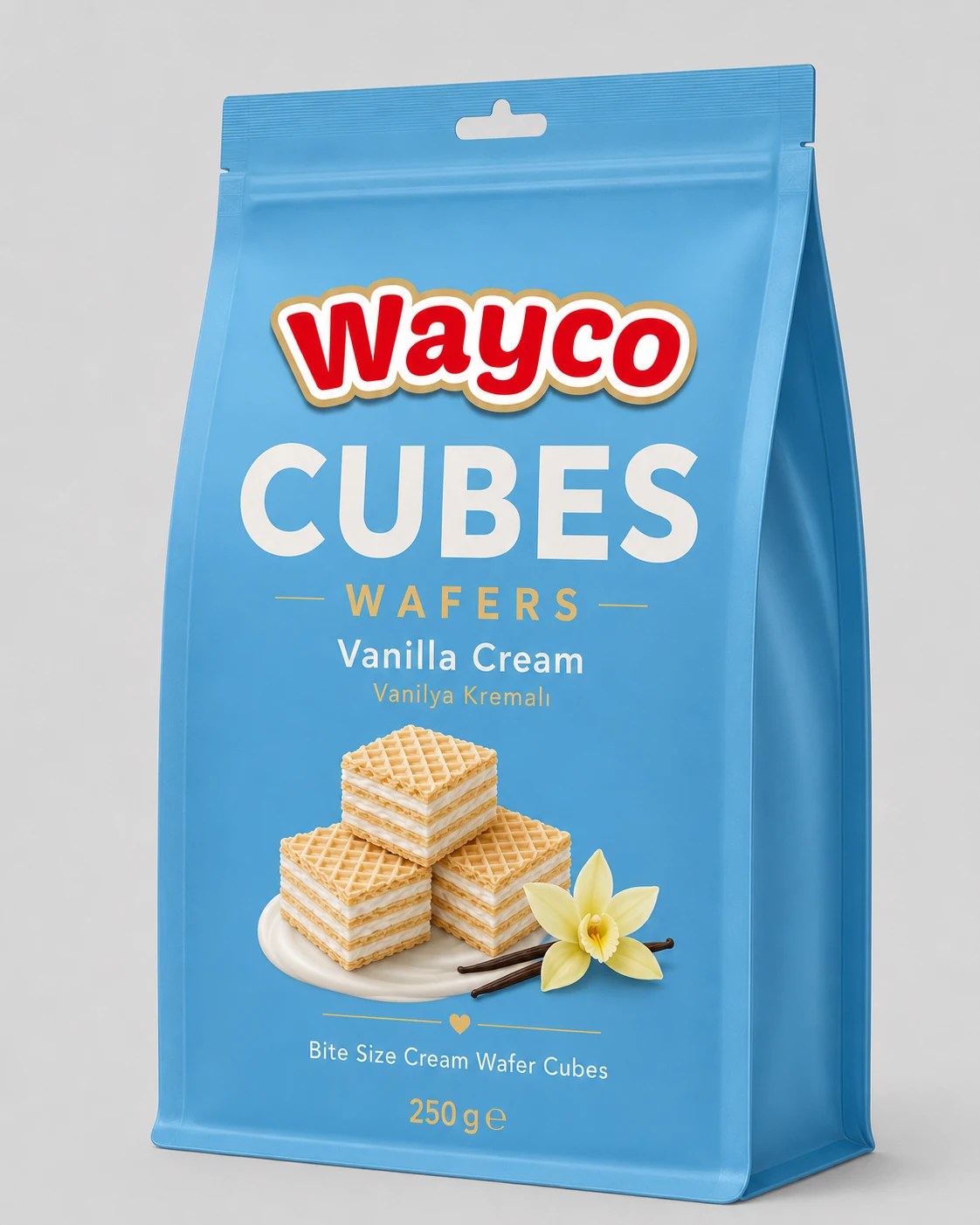 Wayco مكعبات ويفر وايكو بنكهة الفانيليا 150 g