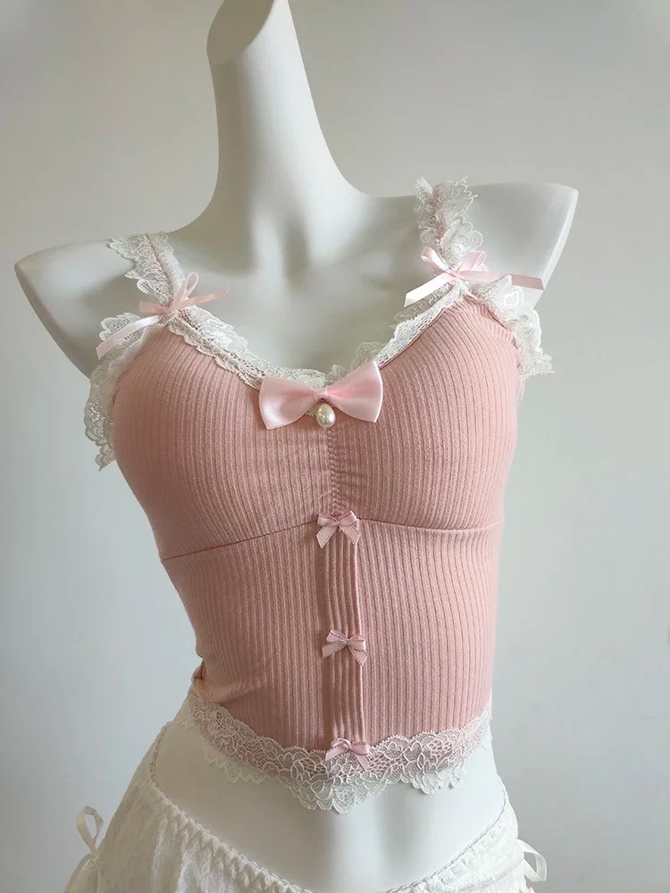 Cute Lace Trim Crop Top 13