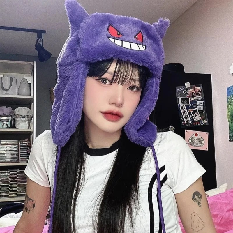 Kawaii Gengar Plush Winter Hat 1