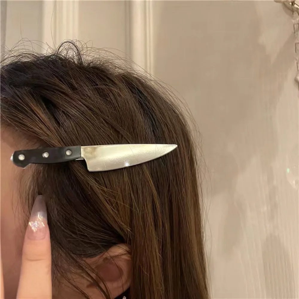 Gothic Knife Hair Clips 1