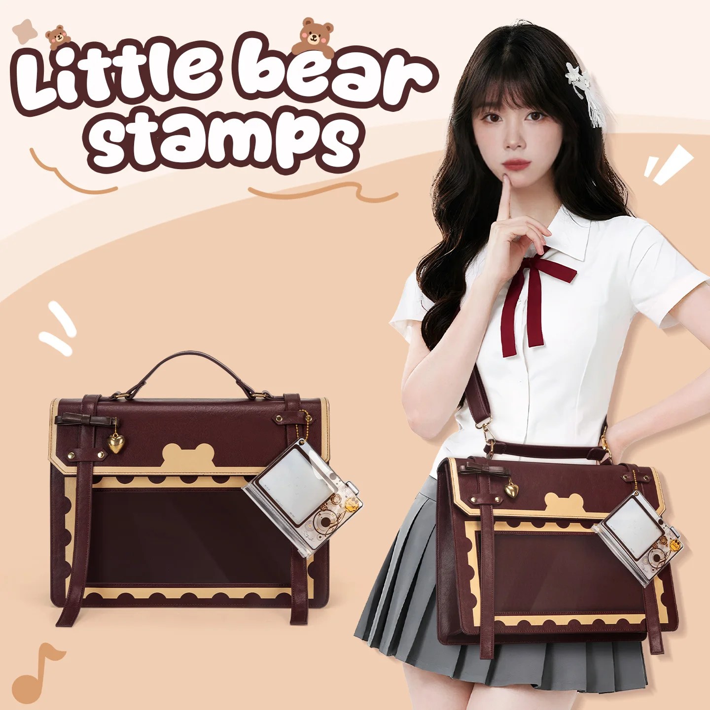 Kawaii Little Bear Stamps Ita Bag 1