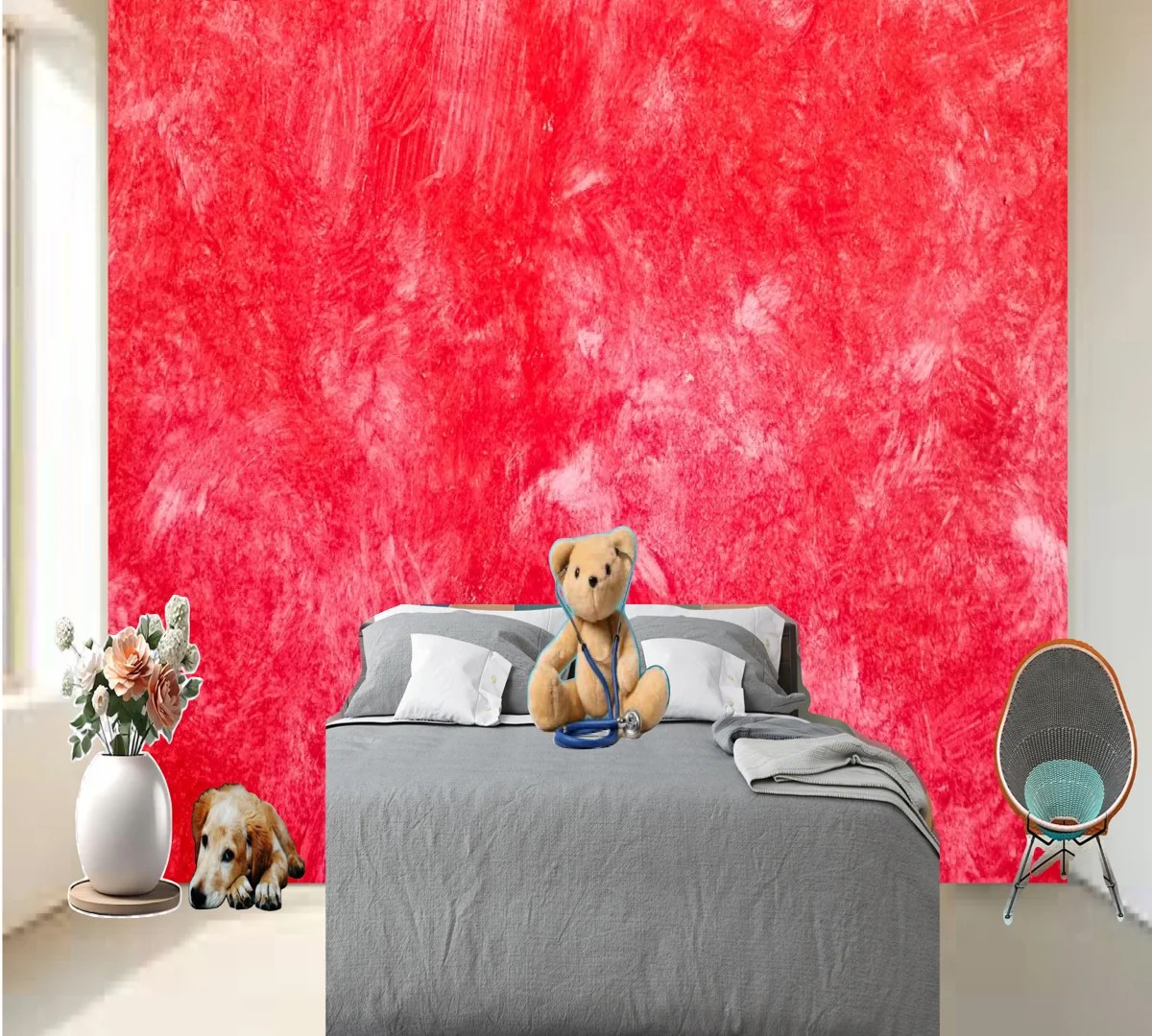 Red Gradient Background Texture Wallpaper