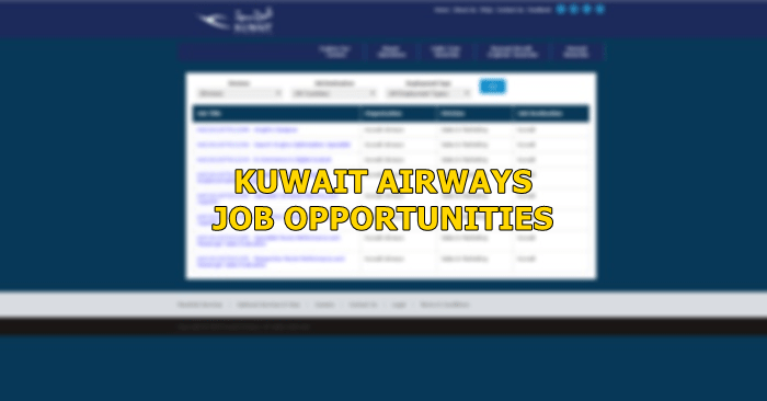 Kuwait Airways Job Opening March 2020 Kuwait Ofw