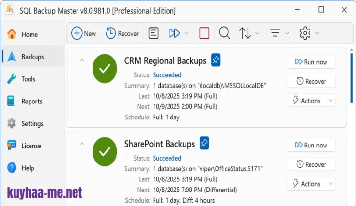 SQL Backup Master: Free Download, Features & Complete Guide Free Download - Kuyhaa SQL Backup Master database backup software