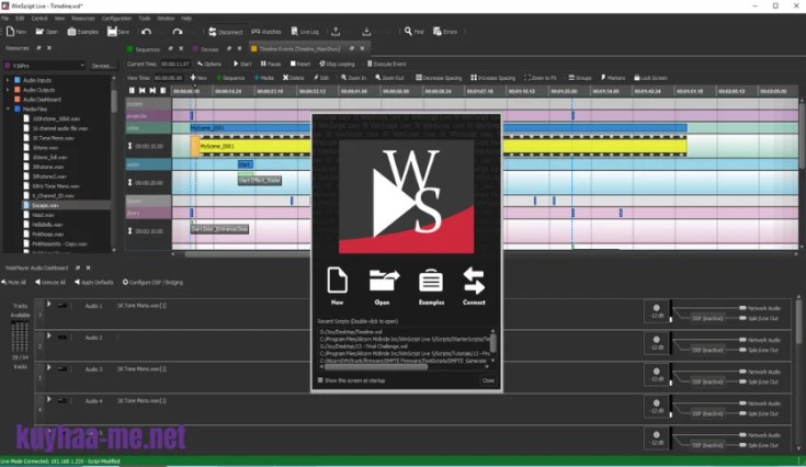 WinScript main interface