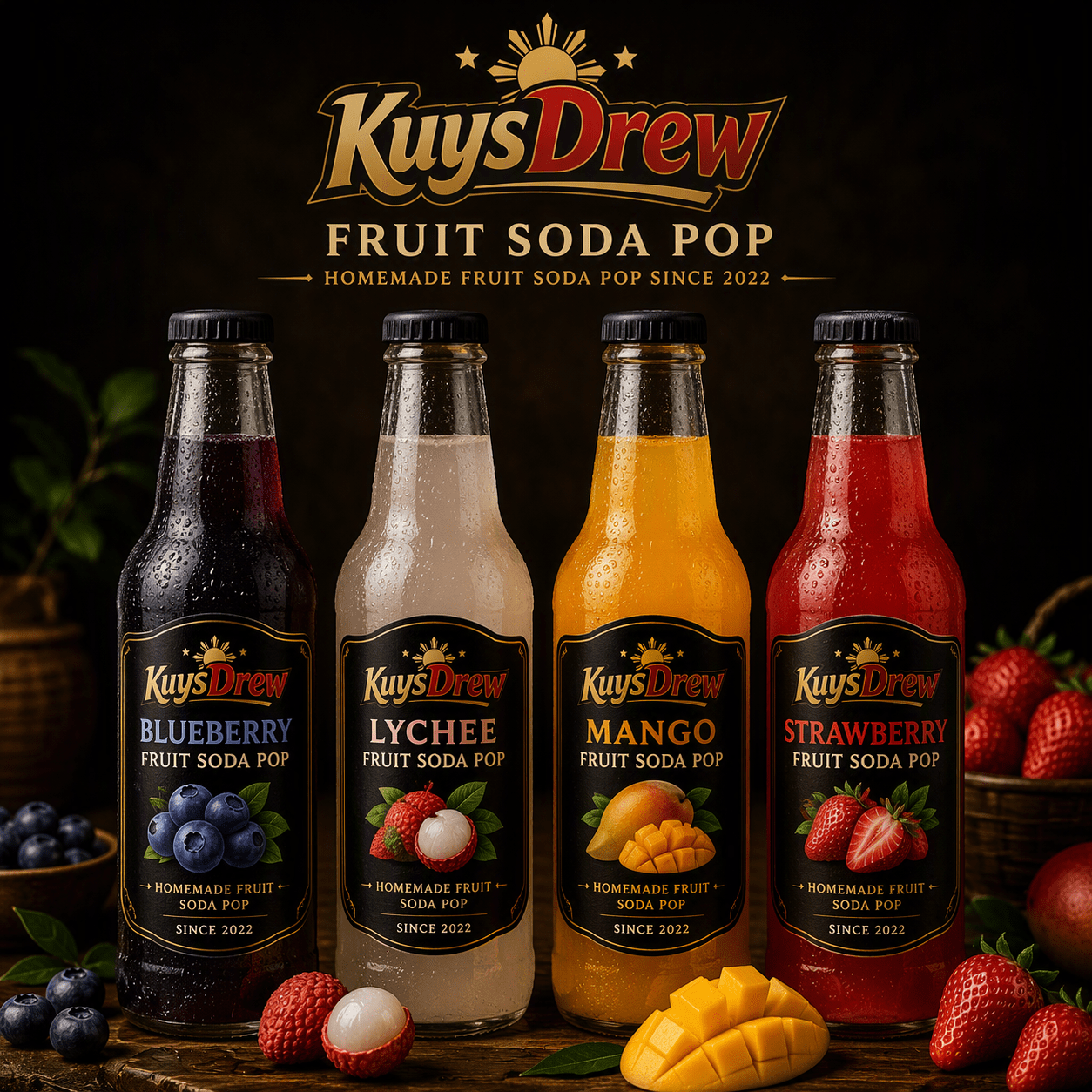 Kuys Drew Fruit Soda Pop